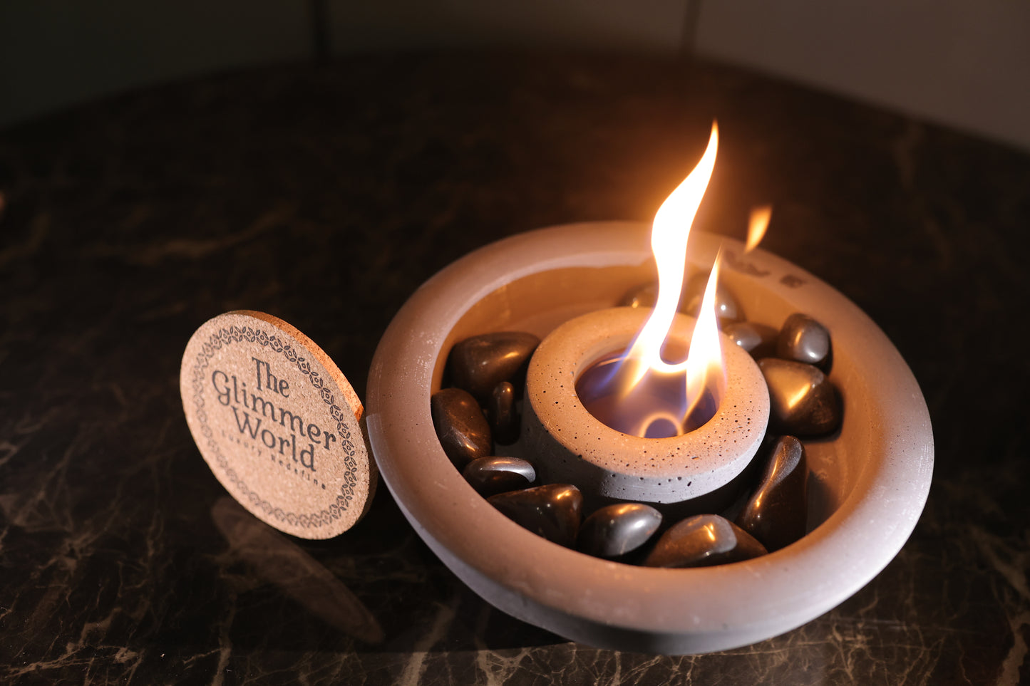 Camellia - Portable Fire Pit for Indoors & Outdoors