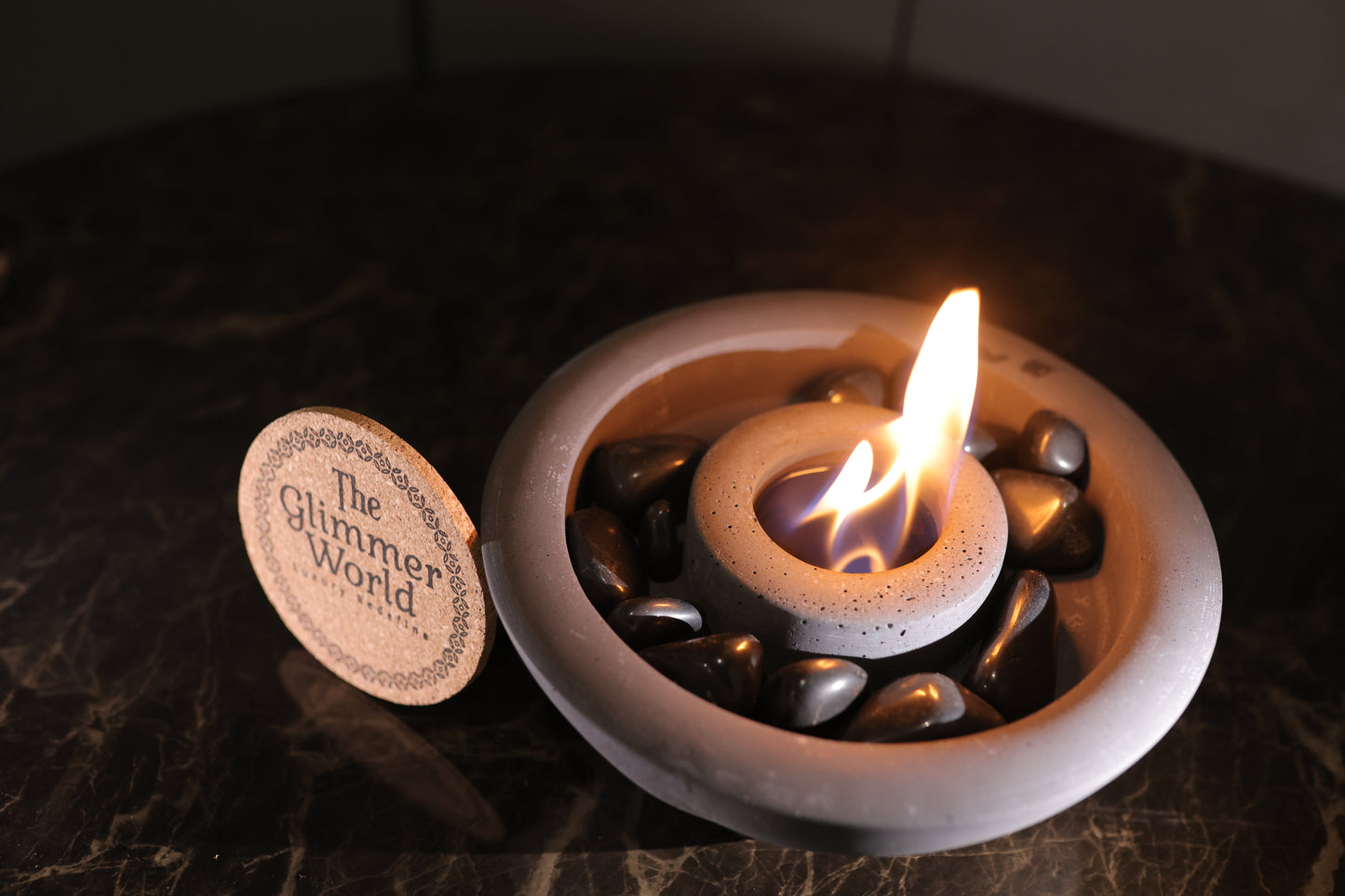 Camellia - Portable Fire Pit for Indoors & Outdoors