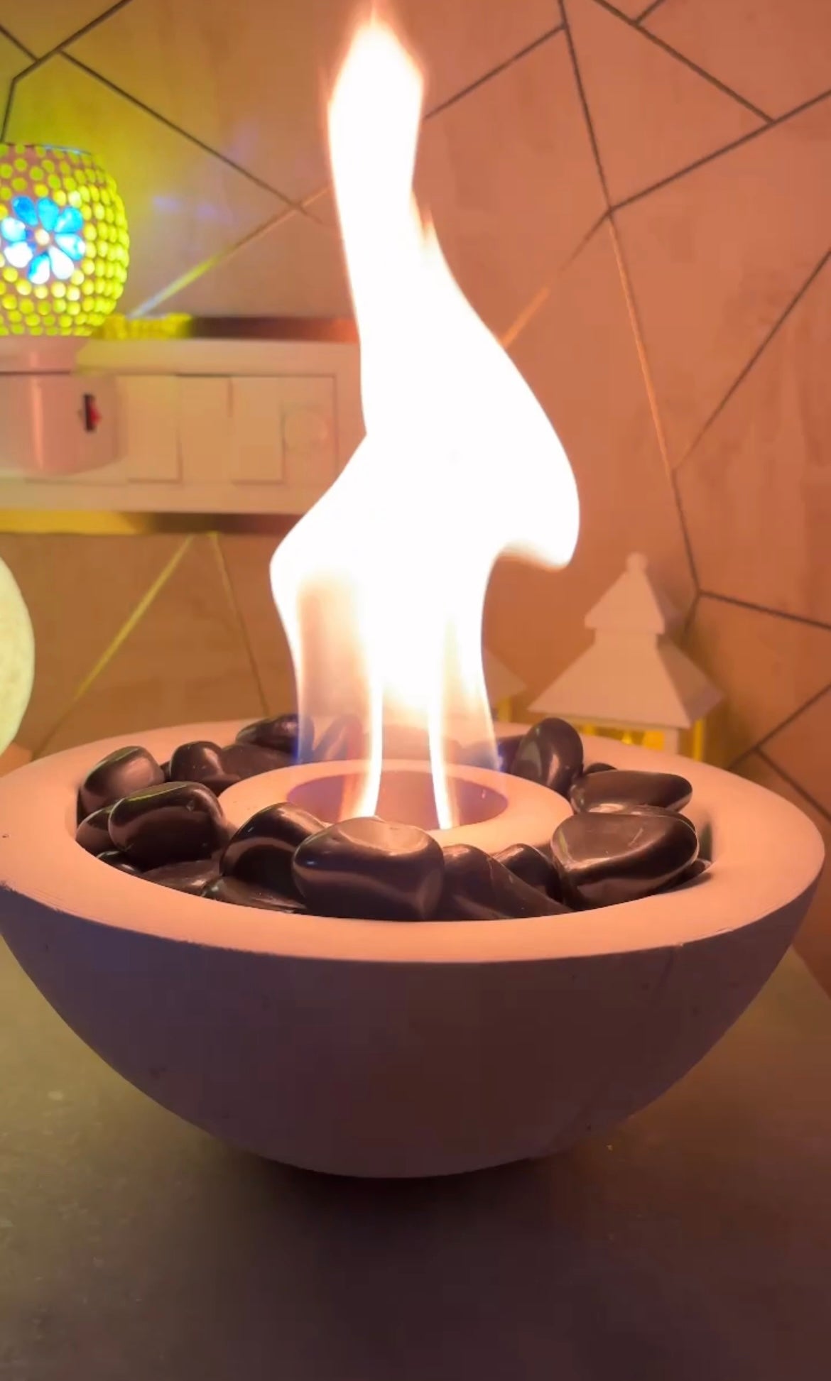 Camellia - Portable Fire Pit for Indoors & Outdoors