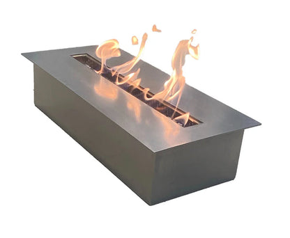 Rectangular Steel Blaze Fireplace for Indoors and Outdoors (Customizable)